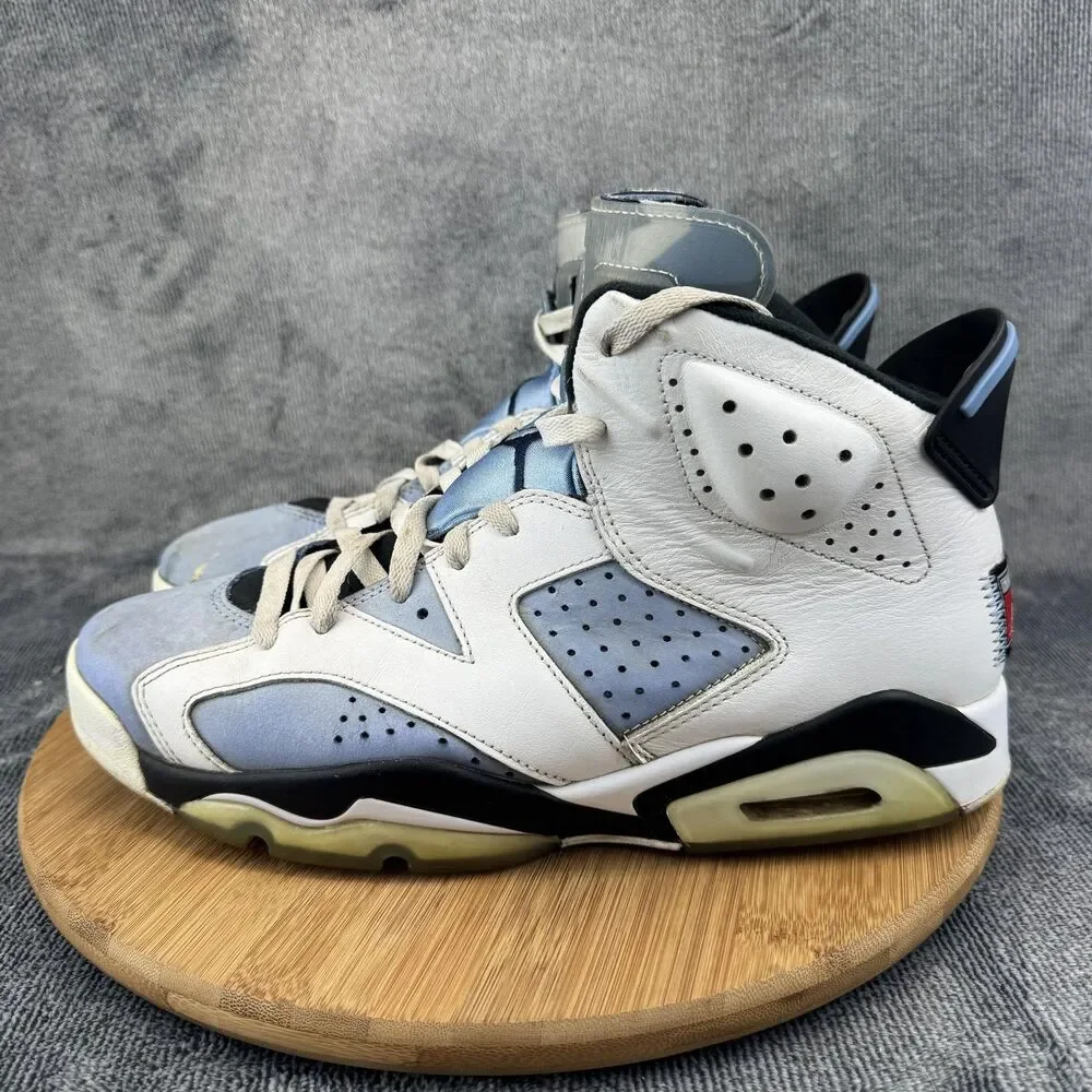 Nike Air Jordan 6 Shoes Mens Size 10.5 White University Blue CT8529-410